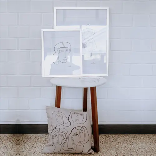 Colección Caras - Thread Pillow - Beige